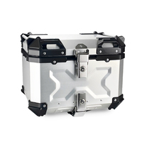Boîte à bagages arrière étanche pour moto 35L 45L 55L 65L, boîte de livraison, top case pour moto, boîte en aluminium pour moto