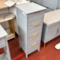 Armoire en métal moderne pour le rangement du salon avec tiroir-coffre - Utilisation en appartement et en hôtel Table pour le salon Coffre à tiroirs