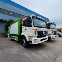 Chargeuse arrière, collecte des déchets, camions compacteurs d'ordures d'assainissement municipal, camion à compression, camion à ordures de compactage de 10 cubes