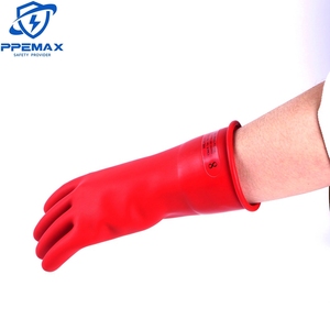 14inches Tear Resistant Dielectric <strong>Gloves</strong> Half-size Lineman 500V AC Ultra Thin Rubber Class 0 <strong>Gloves</strong> Against Electricity - Product Image 4