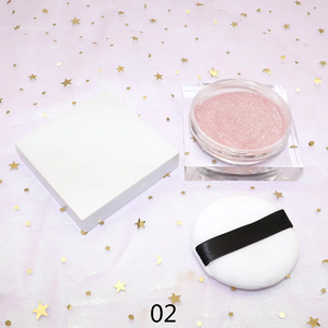 Private Label Organic Natural Highlighter Makeup Palette 3D Wasserdichtes Glitter Body Shimmer Pulver Bronzer Loose Mineral Powder - Product Image 4