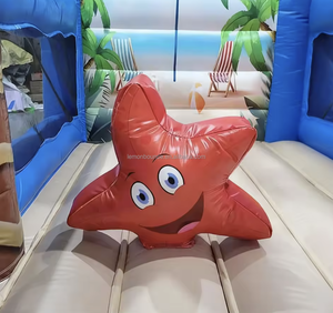 Castillo Inflable Comercial con Tobogán, Temática de Playa, para Fiestas Infantiles, Apto para Alquiler al Aire Libre - Product Image 5