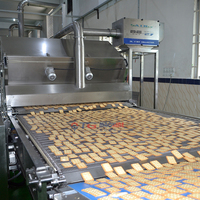 Ligne de production automatique de biscuits, machine industrielle de fabrication de biscuits, équipement de boulangerie pour usine alimentaire commerciale