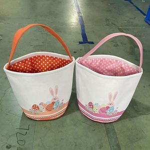 Boutique Personalized <b>Basket</b> With Name Custom Large-Capacity Canvas <b>Easter</b> <b>Egg</b> <b>Hunt</b> Gift for Kids - Product Image 6