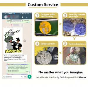 Colgante de diamante cultivado en laboratorio con certificación GIA para hombre, estilo Hip Hop personalizado, colgante de cadena de diamantes Vvs de plata 925, joyería fina - Product Image 5