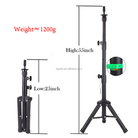 AliLeader Grosir Murah Tripod Penyangga Kepala Manekin Wig 360 Derajat Ringan dan Dapat Disesuaikan untuk Pembuatan Wig