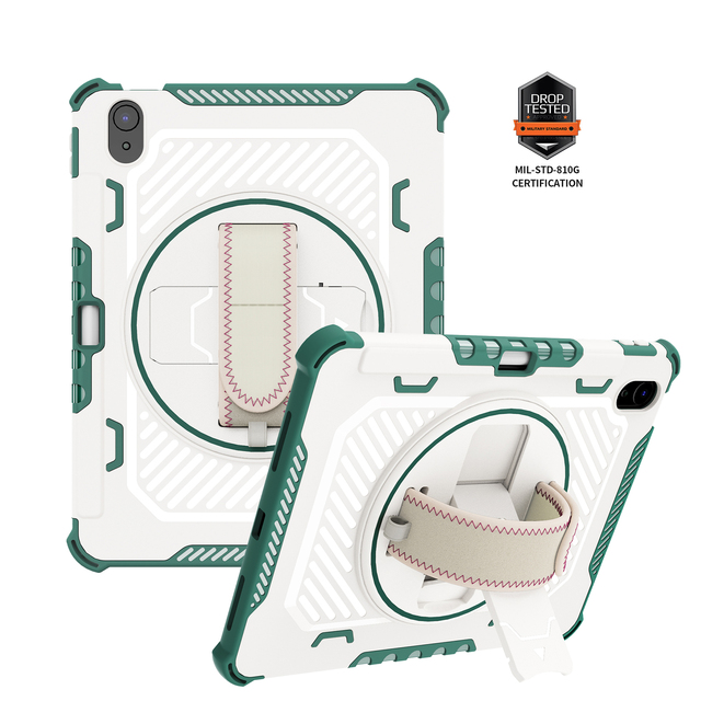 For iPad Pro 12.9 Case 2021 5th Generation: Shockproof Silicone Protective Cover for iPad 12.9 Inch 5th Gen W/Pencil Holder