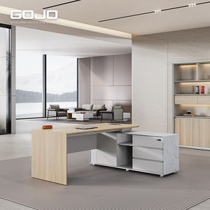 Factory Direct Wholesale New Design Made Luxury Modern Wooden Boss Executive Ceo Desk Manager Office <strong>Table</strong> - Product Image 5