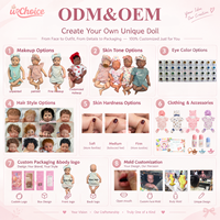 Poupées reborn en silicone réaliste de 18 pouces, peau brun foncé, anatomiquement correctes, bouche ouverte, faites à la main, Afro-américaines, Muneca