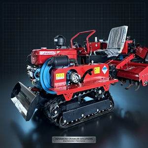 <span class=keywords><strong>Trattore</strong></span> <span class=keywords><strong>per</strong></span> Preparazione del Terreno 25HP 35HP Diesel, Coltivatore <span class=keywords><strong>Cingolato</strong></span>, Macchina Compatta da 650KG con Cingoli in Gomma da 180mm - Product Image 2