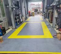 40x40x1,8cm Industriequalität PP-Kunststoff Ineinandergreifende Klick-Bodenplatten Einfarbige Isolierung Solide Bodenmatte für Lager und Werkstatt