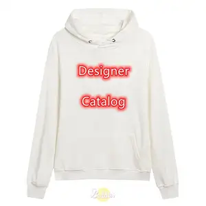 Atasan Wanita mewah Hoodie putih, sweter beritzip kaus kustom kosong, Hoodie desainer kartun Pullover beruang