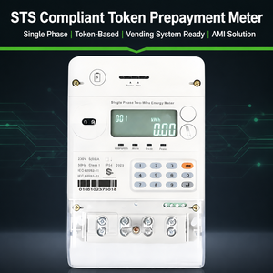 Medidor de Energía Inteligente <span class=keywords><strong>Prepago</strong></span> STS de Tres Fases 10(60)A 220-240V con Token, Pantalla LED y Sistema de Venta, Precisión Clase 1.0 - Product Image 3