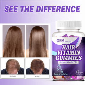 Gomitas Vitamínicas para el Cabello de Marca Privada OEM, Gomitas Vitamínicas para el Cabello que Favorecen un Cabello Saludable con Biotina y Vitaminas C y E - Product Image 2