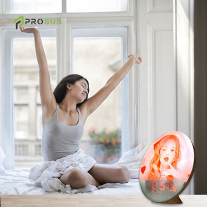Prosub simulazione all'ingrosso Sunrise sublimazione colore sveglia lampada sveglia digitale con Radio FM sublimazione lampada sveglia - Product Image 6