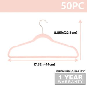 Percha Moderna Personalizada de Terciopelo Rosa con Gancho Giratorio Antideslizante para Corbatas, Abrigos, Camisas, Vestidos y Pantalones, de un Solo Nivel para Armario - Product Image 2