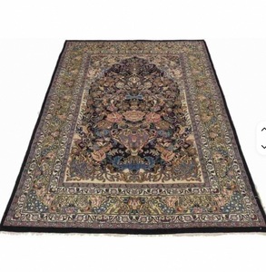 Tapis persan abstrait noué à la main en polyester, rectangulaire, pour salon, à poils plats, extra épais, adapté aux animaux domestiques, antidérapant - Product Image 2