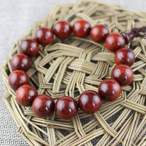 Rosewood Prayer Beads <b>Bracelet</b> 15mm 15 Beads Unisex Jewelry Gift For Men Women Elders - Product Image 4