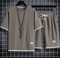 Camiseta de Verano Personalizada, Informal y Moderna, de Manga Corta, con Cuello Redondo Delgado, de Secado Rápido para Hombre
