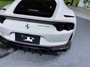 Haute qualité livraison rapide prix de vente entier fibre de carbone sèche N Style garde d'angle arrière diffuseur arrière Kits de carrosserie pour Ferrari <span class=keywords><strong>812</strong></span> - Product Image 4