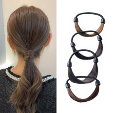 BAGIKGIKLU Po Peluca Cabello Shuche Goma Encaje Lazos para el cabello - Product Image 1