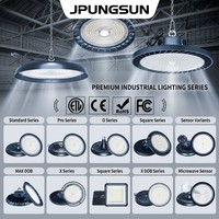 Lumière LED UFO industrielle 150W 200W 240W, puissance réglable par interrupteur DIP, éclairage UFO pour entrepôt, industrie, atelier