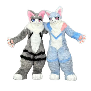 Super Qualité Personnalisable Professionnel Fursuit Costumes Adulte Digitigrade En Peluche Chat EVA Mascotte Costume Enfant Furry Anime Costume - Product Image 1