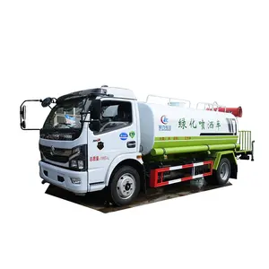 CLW 5000L dfac Sprayer pump water tank truck with working platform, power take-off, front drive water bowser truck