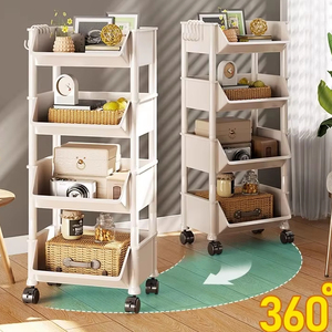 Trẻ em của nhiều lớp lưu trữ tủ hẹp khe bánh xe cho nhà bếp phòng khách cho thực phẩm Công cụ xe đẩy kệ cho góc - Product Image 2
