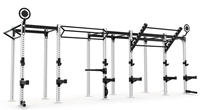 Rack de musculation multifonctionnel en métal pour entraînement de force, Crossfit et exercices variés