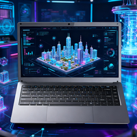 Ordinateur portable fin de 14 pouces avec Windows 10, Intel Celeron N4000, 8 Go de RAM, 256 Go de SSD + HDD, écran IPS, ordinateur portable bon marché pour usage personnel