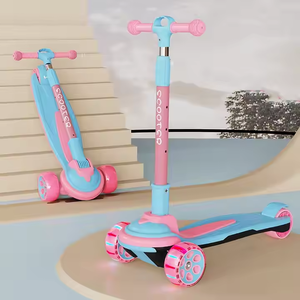 3-en-1 plegable 2-14 años Altura ajustable auto equilibrio <span class=keywords><strong>triciclo</strong></span> monopatín 3 ruedas luz equilibrio coche Kick niños Scooter - Product Image 4