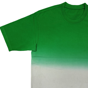 Camiseta de moda informal de dos tonos lavada con ácido para hombre, degradado, transpirable, de secado rápido, sólido, diseño de articulación de dos colores - Product Image 5