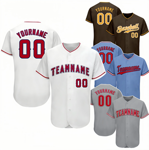 Jersey League 2025 nuovo Designer americano per ragazze ragazzo personalizzato di alta qualità t-shirt Button-Down all'ingrosso abbigliamento da Baseball - Product Image 1