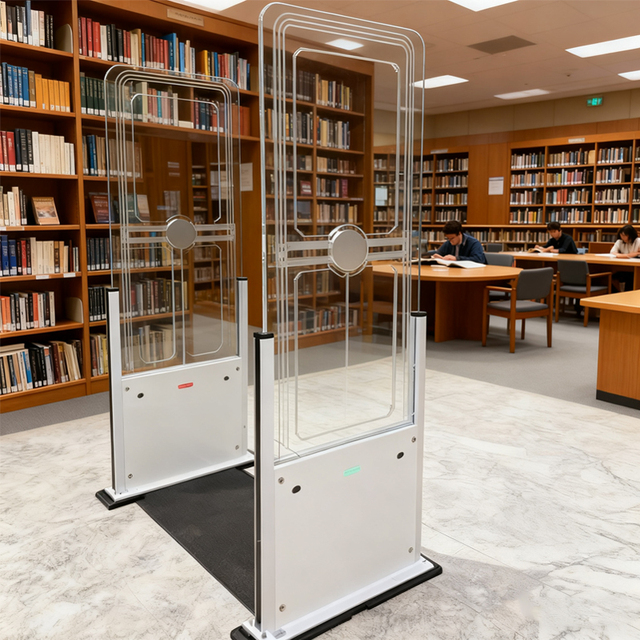RFID Library Security Door Reader HF RFID Gate Antenna Anti Theft System Alarm Detect for Book Library Meeting Supermarket