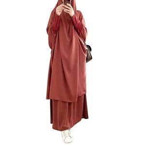 Nouvelle robe <span class=keywords><strong>africaine</strong></span> traditionnelle pour femmes, robe longue décontractée en coton de couleur unie à manches longues - Product Image 3