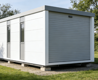 Maison préfabriquée en panneaux sandwich en acier pliables de 2 à 5 chambres, 20 pieds, 40 pieds, design moderne, hôtel, villa