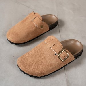 Nuovi Stili di Ciabatte Africane da Donna in Taglie Grandi, Pantofole Invernali Calde in Pelle di Pecora Lavorata a Maglia con Fiocco - Product Image 2