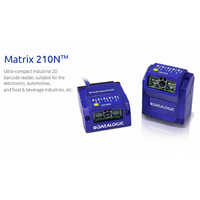 Datalogic Stock Matrix 210N 235-110/111 Lector de Códigos QR 2D Ultracompacto, Escáner de Códigos de Barras de Montaje Fijo, Interfaz COM, Óptica 720