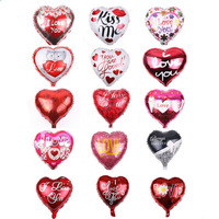 Ballon en feuille d'aluminium en forme de cœur de 18 pouces rouge, rose, orange et blanc « Je t'aime » pour les décorations de mariage, de la Saint-Valentin et d'anniversaire