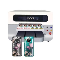 Locor-impresora plana de gran calidad, tamaño A3, doble cabezal XP600 GEN 5, barniz de tinta blanca, madera, vidrio, acrílico, UV, formato grande