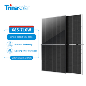 Panel Solar Monocristalino Tipo N de Trina Solar de 685W, 690W, 695W, 700W y 710W, Módulo Fotovoltaico para Sistemas Solares Conectados a la Red y Fuera de la Red, Risen <span class=keywords><strong>Sungrow</strong></span> - Product Image 1