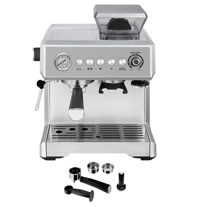 Italian Stainless Steel Electric Grinding Coffee Machine Espresso Coffee Makers Machine