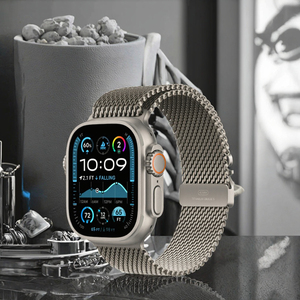ห่วงไทเทเนียมแบบ <span class=keywords><strong>Milanese</strong></span> ธรรมชาติสุดหรูสำหรับ Apple Watch ULTRA 2ระบายอากาศได้49มม. สีดำ <span class=keywords><strong>Milanese</strong></span> <span class=keywords><strong>LOOP</strong></span> - Product Image 3