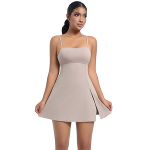 Vente chaude femmes sans manches évacuation de l'humidité robes de tennis évasées plissées Golf combinaison Gym jupes - Product Image 6