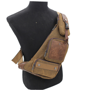 Riñonera de Lona Personalizada con Cierre de Cremallera, Bolsa Deportiva Vintage Resistente para Ciclismo y Actividades al Aire Libre para Hombre - Product Image 2