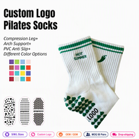 Chaussettes antidérapantes pour Pilates Reformer, chaussettes de yoga personnalisées de haute qualité en coton mignon pour femmes Calzini