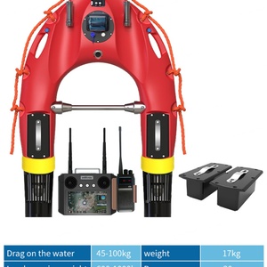 Scooter sous-marin avec interphone, caméra, télécommande, 1 feu d'avertissement, batterie amovible, accoudoir détachable, bouées de sauvetage - Product Image 2