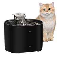 Fontaine à eau pour animaux de compagnie super silencieuse et intelligente, distributeur d'eau écologique portable rechargeable pour chats, chiens et petits animaux, en plastique