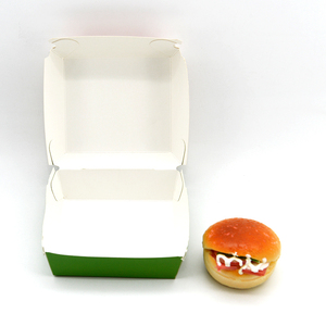 Tùy chỉnh kích thước cá nhân Kraft nâu tái chế các tông takeout container bánh <span class=keywords><strong>hamburger</strong></span> hộp thức ăn nhanh bao bì Burger hộp - Product Image 6